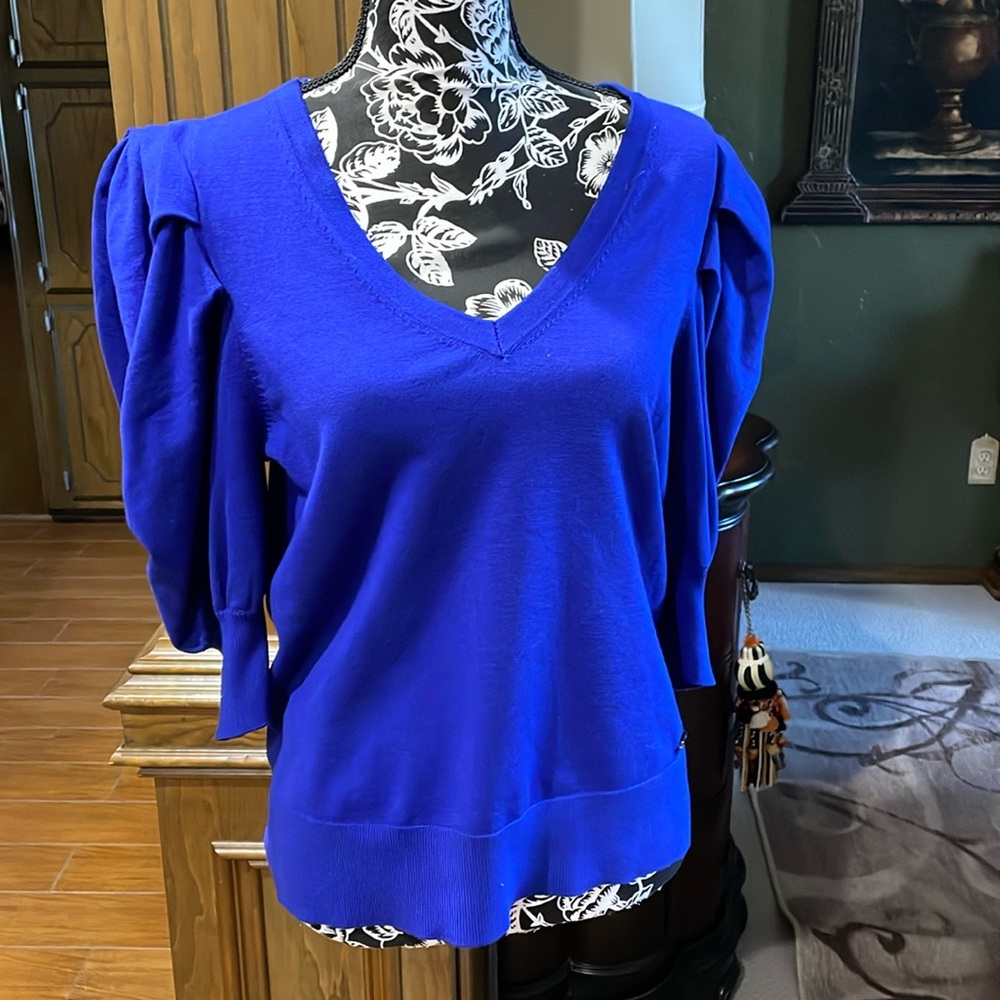 DKNY puff sleeve sweater